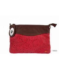 Итальянская кожаная сумка DIVAS Fiorella TR939 красная