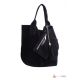 Итальянская замшевая сумка DIVAS ARIANNA S6813 черная