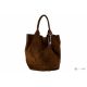 Итальянская замшевая сумка DIVAS ARIANNA S6813 коричневая