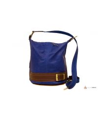 Итальянская кожаная сумка DIVAS INGRID S6940 синяя