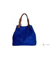 Итальянская кожаная сумка DIVAS IRIS S6929 синяя
