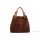 Итальянская кожаная сумка DIVAS IRIS S6929 коричневая