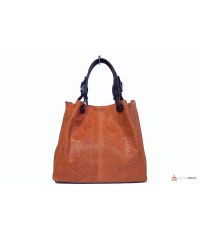 Итальянская кожаная сумка DIVAS IRIS S6929 оранжевая