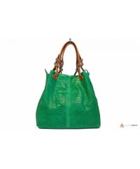 Итальянская кожаная сумка DIVAS IRIS S6929 зеленая