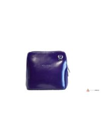 Итальянская кожаная сумка DIVAS RAMONA TR923 темно-синяя