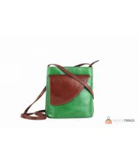 Итальянская кожаная сумка DIVAS Dotty TR964 зеленая