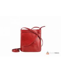 Итальянская кожаная сумка DIVAS Dotty TR964 красная