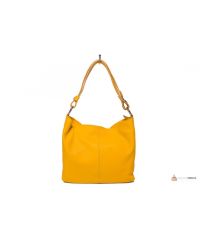Итальянская кожаная сумка DIVAS LORELLA BS15207 желтая