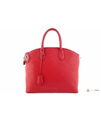 Итальянская кожаная сумка DIVAS GLENDA M8865 красная