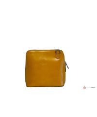 Итальянская кожаная сумка DIVAS RAMONA TR923 желтая