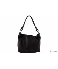 Итальянская кожаная сумка DIVAS LORELLA BS15207 черная