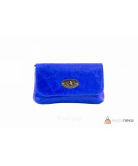 Итальянская кожаная сумка DIVAS Kitty P2310 синяя