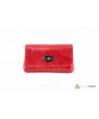 Итальянская кожаная сумка DIVAS Kitty P2310 красная