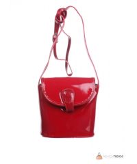 Итальянская кожаная сумка DIVAS ROXI TR933 красная