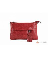 Итальянский кожаный клатч DIVAS Lelia TR982 красный
