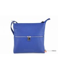 Итальянская кожаная сумка DIVAS Josslyn TR997 синяя
