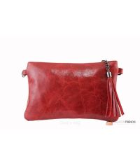 Итальянский кожаный клатч DIVAS Kate TR959 красный