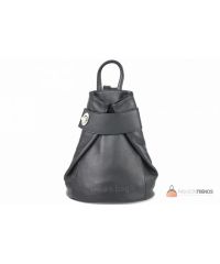 Итальянский кожаный рюкзак DIVAS Latisha S7073 черный