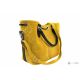 Итальянская замшевая сумка DIVAS Flaminia S7005 желтая