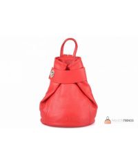 Итальянский кожаный рюкзак DIVAS Latisha S7073 красный