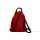 Итальянский кожаный рюкзак DIVAS STEFANIA S6925 красный с коричневым