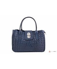 Итальянская кожаная сумка DIVAS NARCISA М8904 темно-синяя
