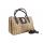 Итальянская кожаная сумка DIVAS NARCISA М8904 тауп с коричневым