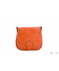 Итальянская кожаная сумка DIVAS SIBILLA TR927 оранжевая