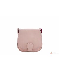 Итальянская кожаная сумка DIVAS SIBILLA TR927 розовая