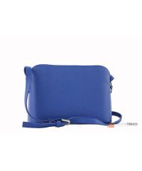Итальянская кожаная сумка DIVAS Violetta TR952 синяя