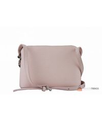 Итальянская кожаная сумка DIVAS Violetta TR952 розовая