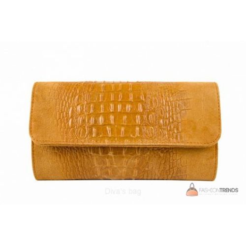 Итальянский кожаный клатч DIVAS Penny P2302 оранжевый