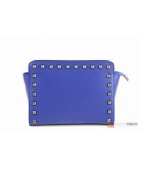Итальянская кожаная сумка DIVAS Josiane TR101 синяя