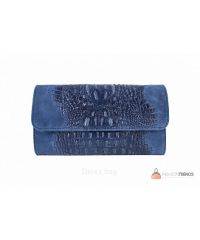 Итальянский кожаный клатч DIVAS Penny P2302 синий