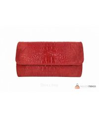 Итальянский кожаный клатч DIVAS Penny P2302 красный