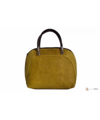 Итальянская кожаная сумка DIVAS CARLA.P M8816 желтая
