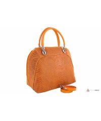 Итальянская кожаная сумка DIVAS CARLA.P M8816 оранжевая