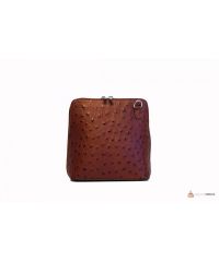 Итальянская кожаная сумка DIVAS GRETA P2279 коричневая