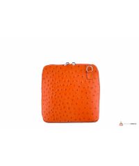Итальянская кожаная сумка DIVAS GRETA P2279 оранжевая