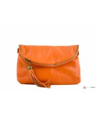 Итальянская кожаная сумка DIVAS SABINE TR928 оранжевая