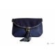 Итальянская кожаная сумка DIVAS SABINE TR928 темно-синяя