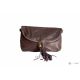 Итальянская кожаная сумка DIVAS SABINE TR928 темно-коричневая