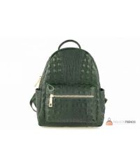 Итальянский кожаный рюкзак DIVAS Zavia S7088 зеленый