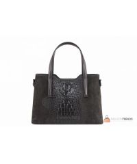 Итальянская кожаная сумка DIVAS Maurine M8955 темно-серая