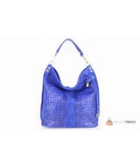 Итальянская кожаная сумка DIVAS Luisa S6983 синяя