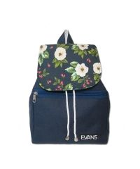 Рюкзак Lily Evans - Flowers синий с цветами