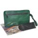 Женская сумка с накладным карманом 01552801596834green зеленая