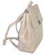 Женская сумка-рюкзак с круглой застежкой 01540332547109beige бежевая