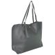 Женская сумка шоппер на кнопке 01536646736942black черная