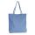 Женская сумка шоппер с кисточкой 01551980621693blue синяя